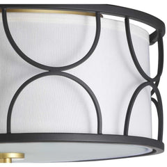 PROGRESS LIGHTING Progress Lighting P350132-134 Landree Collection Three-light Flush Mount 180W 16 Inch