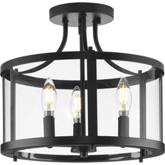 PROGRESS LIGHTING Progress Lighting P350231-31M Gilliam 3 light 13 inch semi-flush mount ceiling light 3 x 60w