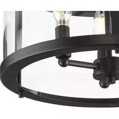 PROGRESS LIGHTING Progress Lighting P350231-31M Gilliam 3 light 13 inch semi-flush mount ceiling light 3 x 60w