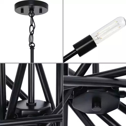 PROGRESS LIGHTING Progress Lighting P400109-31M Astra 8 Light 42.38 inch Chandelier 60W
