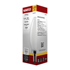 SATCO-NUVO Satco-Nuvo S21279 B11 LED E12 5.5W 6 Pack