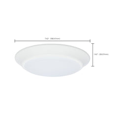 SATCO-NUVO Satco-Nuvo 62/1801 Contemporary Flush Light 15 W 7 Inch