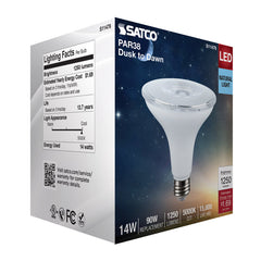 SATCO-NUVO Satco-Nuvo S11476 LED Dusk To Dawn LED PAR38 Lamp 14W 40 Degree Beam Angle