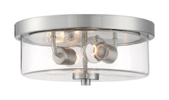 SATCO-NUVO Satco-Nuvo 60/7168 Sommerset 2 Light Flush Mount 60W 12.88 Inch Diameter