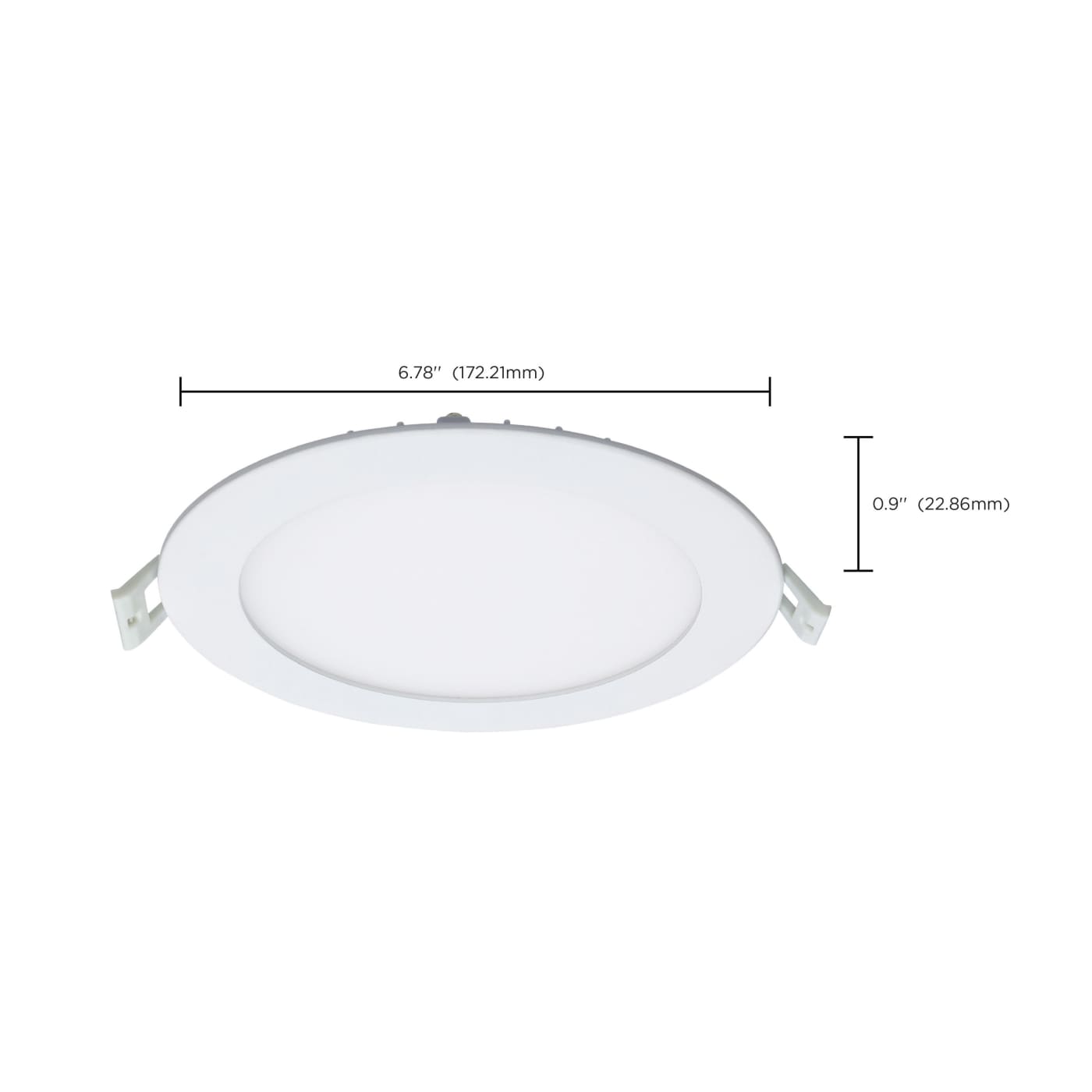 SATCO-NUVO Satco-Nuvo S11827R1 12 Watt LED Direct Wire Downlight Edge-lit 6 Inch