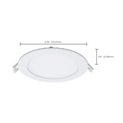 SATCO-NUVO Satco-Nuvo S11827R1 12 Watt LED Direct Wire Downlight Edge-lit 6 Inch
