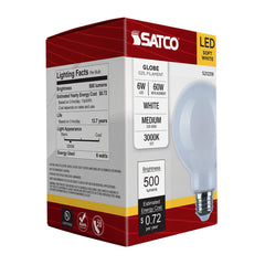 SATCO-NUVO Satco-Nuvo s21239 6g25/led/wh/930/120v 6 watt 6 pack