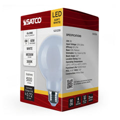 SATCO-NUVO Satco-Nuvo s21239 6g25/led/wh/930/120v 6 watt 6 pack