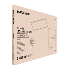 SATCO-NUVO Satco-Nuvo 65/572R1 LED backlit flat panel 2 ft. x 4 ft. wattage and CCT selectable 120-277 volt