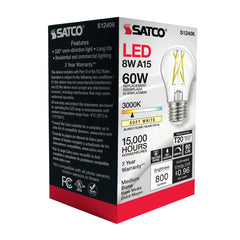 SATCO-NUVO Satco-Nuvo S12406 8.2 watt A15 LED filament 6-pack