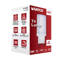SATCO-NUVO Satco-Nuvo S11236 LED lamp 5W T4 G9 base halogen replacement