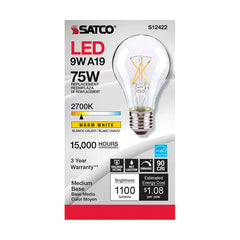 SATCO-NUVO Satco-Nuvo S12422 A-Line Led Lamp 10.5w (6 Pack) 75W Inc. Equivalent