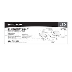 SATCO-NUVO Satco-Nuvo 67/131 emergency light 120/277v 90min ni-cad backup dual head