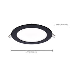 SATCO-NUVO Satco-Nuvo S11875R1 LED Direct Wire Downlight 12W 6 Inch CCT Selectable Dimmable Round Remote Driver