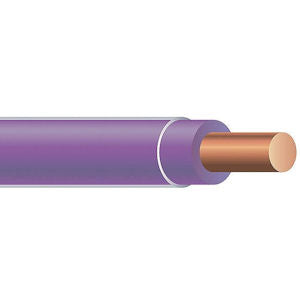THHNCU-GENERIC Thhn 14 Awg Solid Copper Wire Purple 2500 Ft Reel 600V