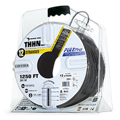 ENCORE WIRE Encore Wire 106100801455 Thhn 12 Awg Stranded Copper Wire Black