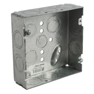 ABB INSTALLATION PRODUCTS Abb 72151 1/2 3/4 E Steel Square Electrical Box 29.5 Cu in
