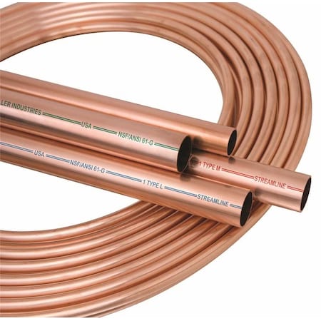 MUELLER INDUSTRIES Mueller Industries lh14020 Copper Type L Pipe 1-1/2 in X 20 Ft
