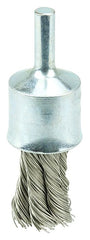 WEILER Weiler 10218 Knot Wire End Brush 0.5 in Stainless 10 Pack