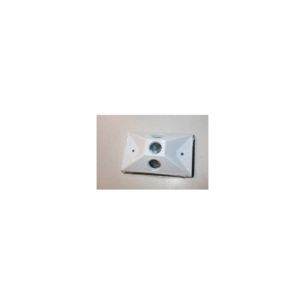 ABB INSTALLATION PRODUCTS Abb s203whe 1-gang Lampholder Cover White Aluminum