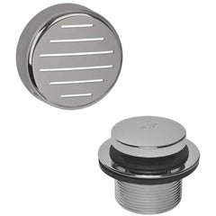 IPS Ips 63255 Touch Toe Bath Waste Overflow Kit Satin Nickel