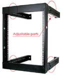 LIONBEAM Lionbeam lb-wroad20 Open Frame Wall Rack 20U 18-30 in
