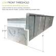 TRANSOLID Transolid fpt6032c-sw 60x32 Pre-tiled Shower Base White