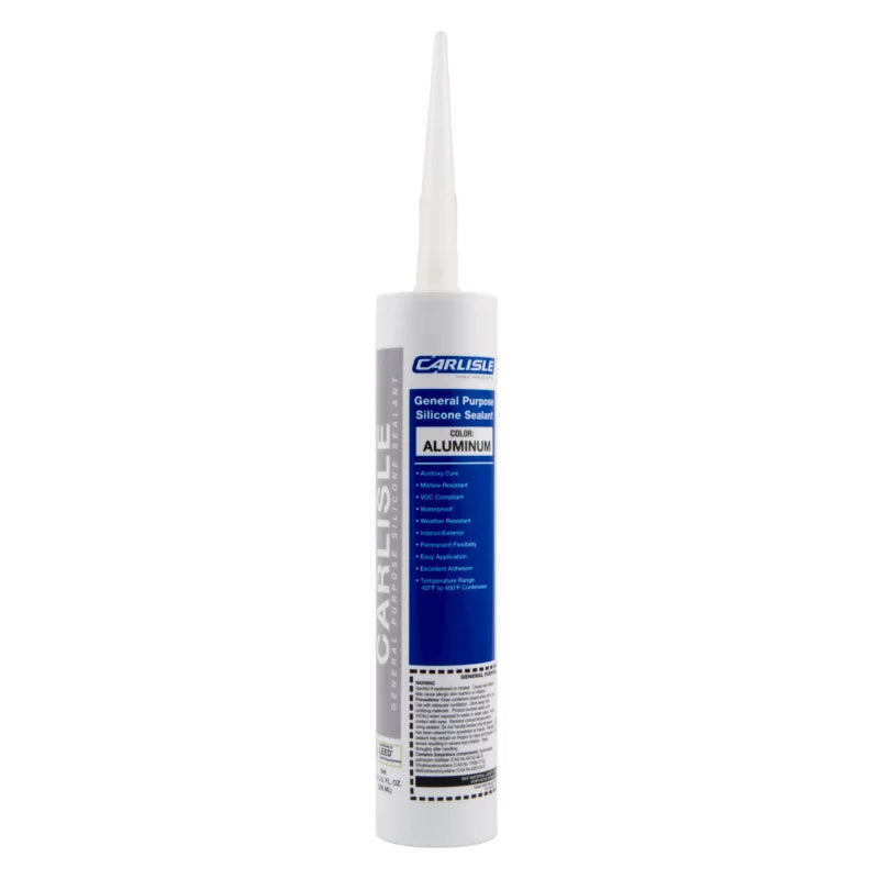 CARLISLE HARDCAST Carlisle Hardcast CLK-ALU Aluminum Silicone Sealant 10.1 Oz