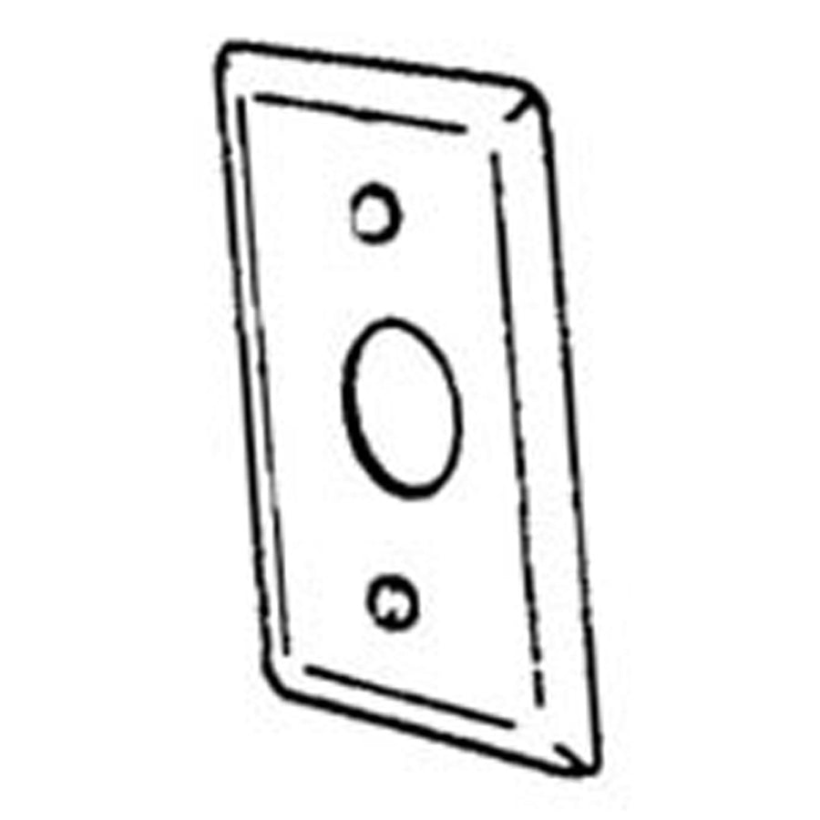 APPLETON Appleton 58C6 Handy Box Cover 1 Gang Galvanized Steel