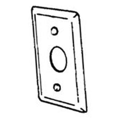 APPLETON Appleton 58C6 Handy Box Cover 1 Gang Galvanized Steel