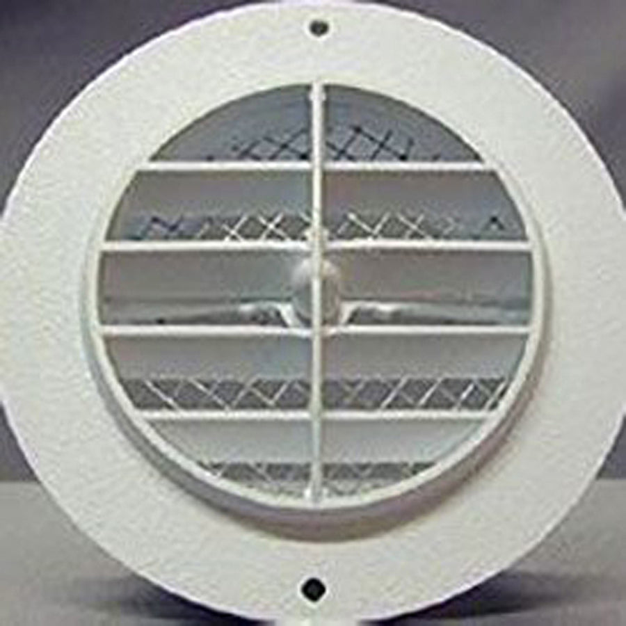 D&W Dw 3840WHW/SCRN Bath Fan Eave Vent 4 Inch White