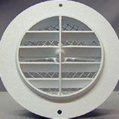 D&W Dw 3840WHW/SCRN Bath Fan Eave Vent 4 Inch White