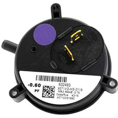 WESTINGHOUSE Westinghouse 632493R Furnace Pressure Switch 0.60 in Wc Spst