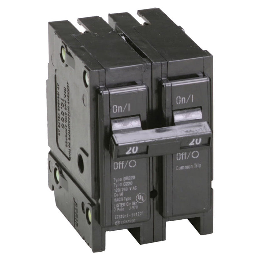 SQUARE D Square D BR220 2-pole Circuit Breaker 20A 120/240V