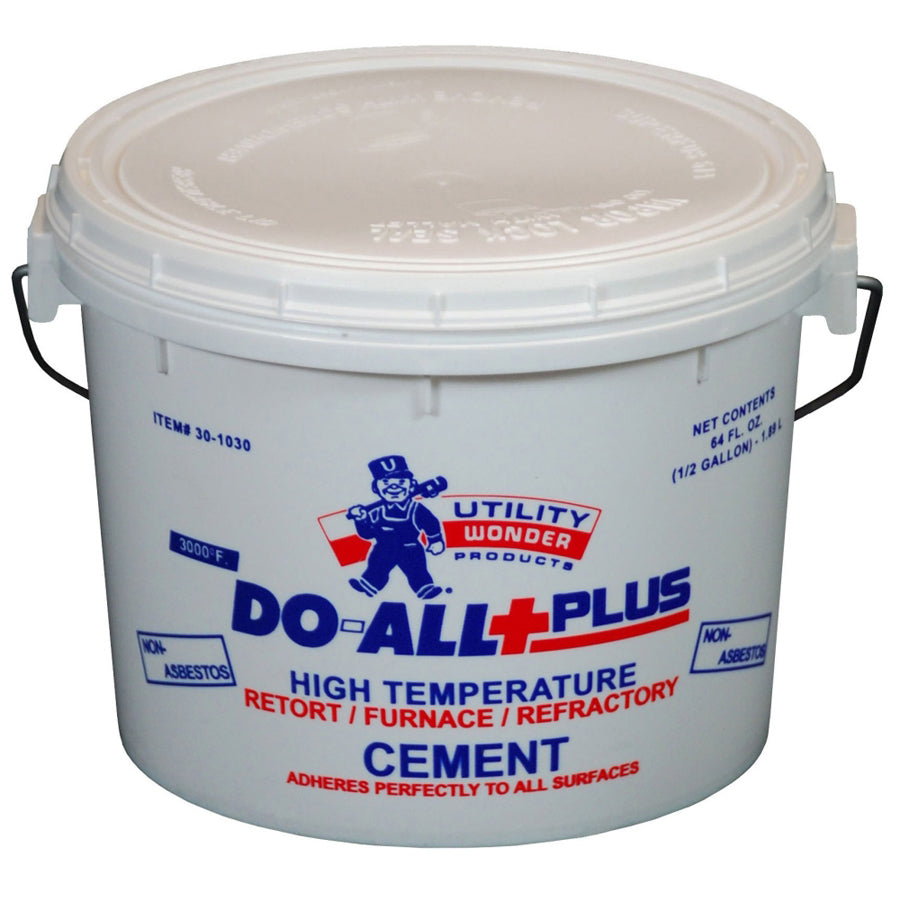 UTILITY ENTERPRISES Utility Enterprises 30-1015 Furnace Cement 1 Pint Gray