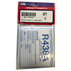 MA-LINE Ma-line MA-SR438A Refrigerant Tags Blue R438A 10 Pack