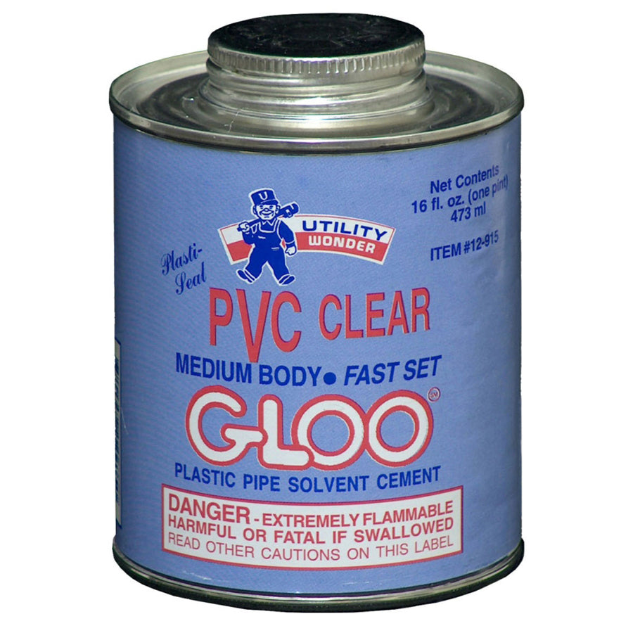 UTILITY ENTERPRISES Utility Enterprises 12-905 Pvc Solvent Cement 1/4 Pint