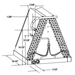 MAYTAG Maytag 921953 Evaporator Coil 18.125x25 in 3-row Txv