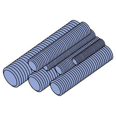 UNISTRUT Unistrut HTHR037_3/8X6FT-PG Threaded Rod 3/8 in X 6 Ft
