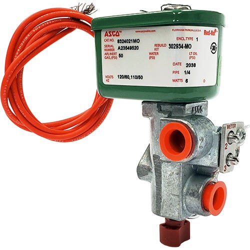 ASCO Asco 8324021MO 3-way Solenoid Valve 1/4 Inch Npt 0-50 Psi
