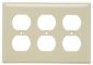 LEGRAND Legrand SP83 3-gang Wall Plate Duplex Receptacle Brown