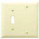 LEGRAND Legrand TP113-BK 2-gang Combo Wall Plate Black Nylon
