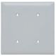 LEGRAND Legrand TP24-W 2-gang Blank Wall Plate White Nylon