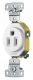 HUBBELL Bryant RR151W Single Receptacle 15A 125V Residential
