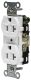 HUBBELL Hubbell CRF20WHI Duplex Receptacle 20A 125V 5-20R White