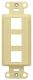 LEGRAND Legrand WP3413-LA 3-port Decorator Outlet Strap Light Almond