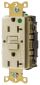 HUBBELL Hubbell GFRST83I Gfci Duplex Receptacle 20A 125V