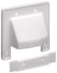 ARLINGTON Arlington CER2 2-gang Cable Entry Plate White Plastic