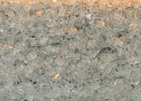 EMPIRE Empire DG1CLF Crushed Clear Frost Decorative Glass