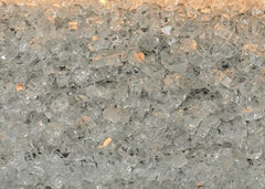 EMPIRE Empire DG1CLF Crushed Clear Frost Decorative Glass